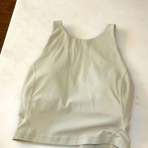 lululemon align high neck tank top size 2 color: bone